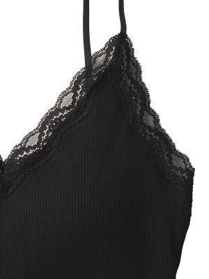 マタニティ 授乳 キャミソール|授乳ができるシルク100％の素肌にやさしいキャミソール【出産後も長く使える】|ブラック