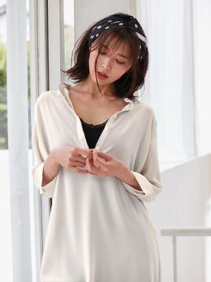 マタニティ 授乳 キャミソール|授乳ができるシルク100％の素肌にやさしいキャミソール【出産後も長く使える】|ブラック