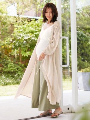 マタニティ 授乳 キャミソール|授乳ができるシルク100％の素肌にやさしいキャミソール【出産後も長く使える】|オフホワイト