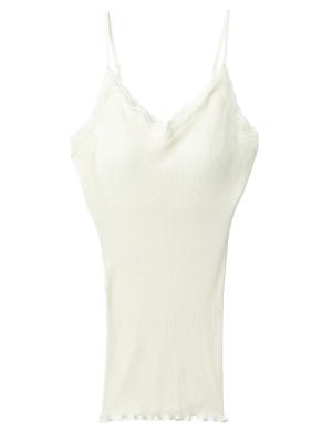 マタニティ 授乳 キャミソール|授乳ができるシルク100％の素肌にやさしいキャミソール【出産後も長く使える】|オフホワイト