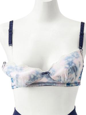 授乳ブラ・マタニティブラ(マタニティインナー・産後用品)|花柄シフォン マタニティブラ & ショーツセット ノンワイヤー | マタニティ・授乳ブラ