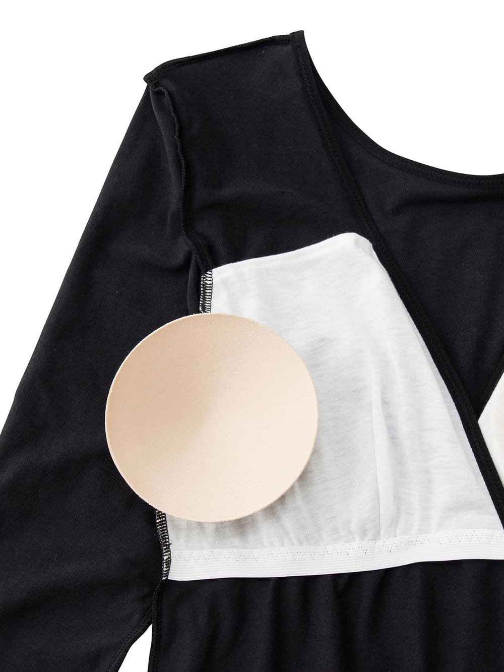 アウトレット|マタニティ 授乳 コットン100％あったか発熱 8分袖ブラインナー　綿100％【出産後も長く使える】