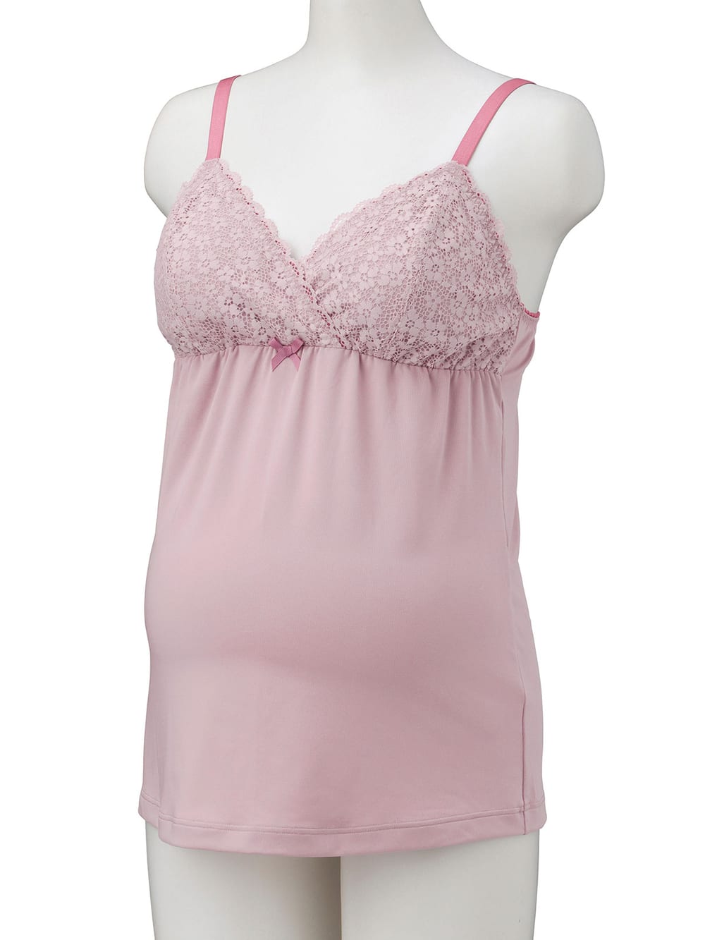 マタニティ 授乳 キャミソール|マタニティ　授乳　パッド付レーシィレーシィキャミソール【出産後も長く使える】