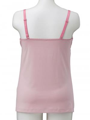 マタニティ 授乳 キャミソール|マタニティ　授乳　パッド付レーシィレーシィキャミソール【出産後も長く使える】