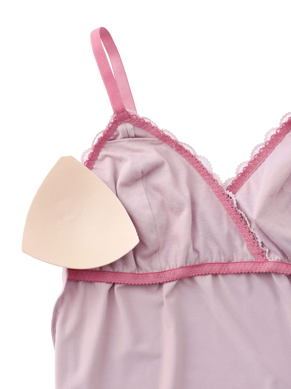 マタニティ 授乳 キャミソール|マタニティ　授乳　パッド付レーシィレーシィキャミソール【出産後も長く使える】