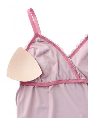 マタニティ 授乳 キャミソール|マタニティ　授乳　パッド付レーシィレーシィキャミソール【出産後も長く使える】