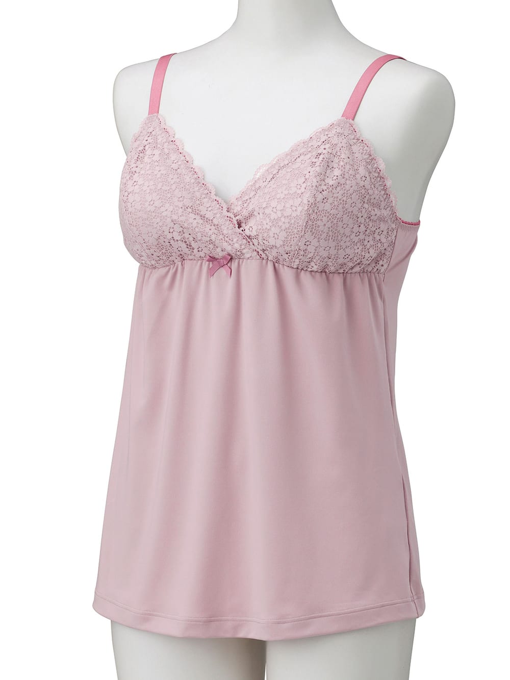 マタニティ 授乳 キャミソール|マタニティ　授乳　パッド付レーシィレーシィキャミソール【出産後も長く使える】