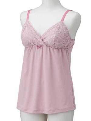 マタニティ 授乳 キャミソール|マタニティ　授乳　パッド付レーシィレーシィキャミソール【出産後も長く使える】