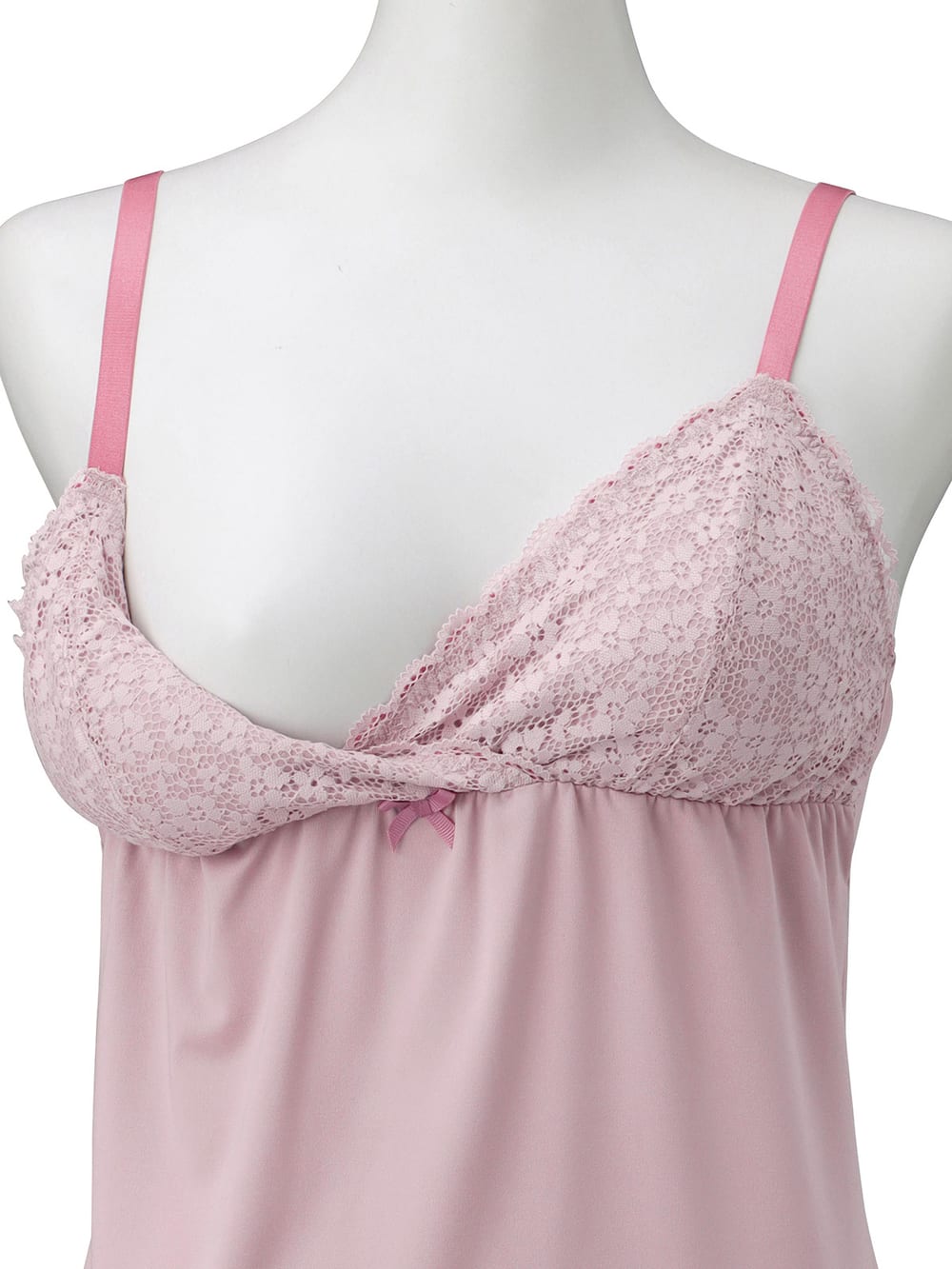 マタニティ 授乳 キャミソール|マタニティ　授乳　パッド付レーシィレーシィキャミソール【出産後も長く使える】