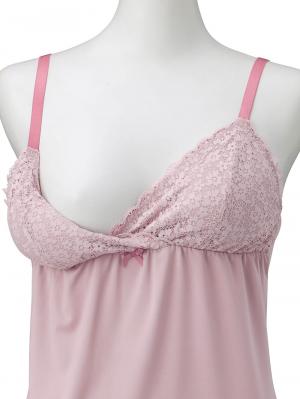 マタニティ 授乳 キャミソール|マタニティ　授乳　パッド付レーシィレーシィキャミソール【出産後も長く使える】