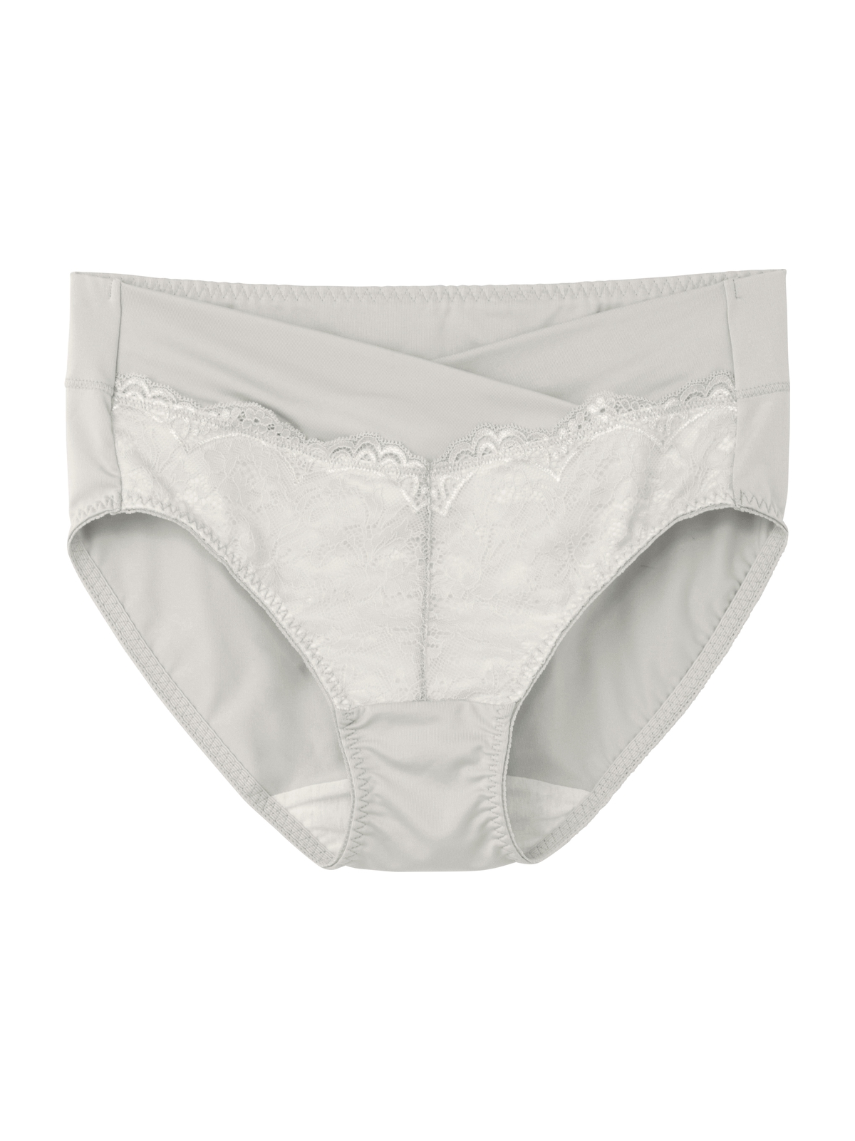 マタニティ ショーツ|【産前産後対応】レーシィ2wayマタニティショーツ【出産後も長く使える】|ライトグレー