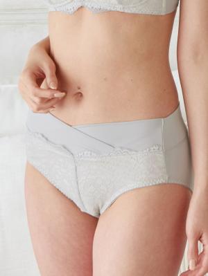 マタニティ ショーツ|【産前産後対応】レーシィ2wayマタニティショーツ【出産後も長く使える】|ライトグレー