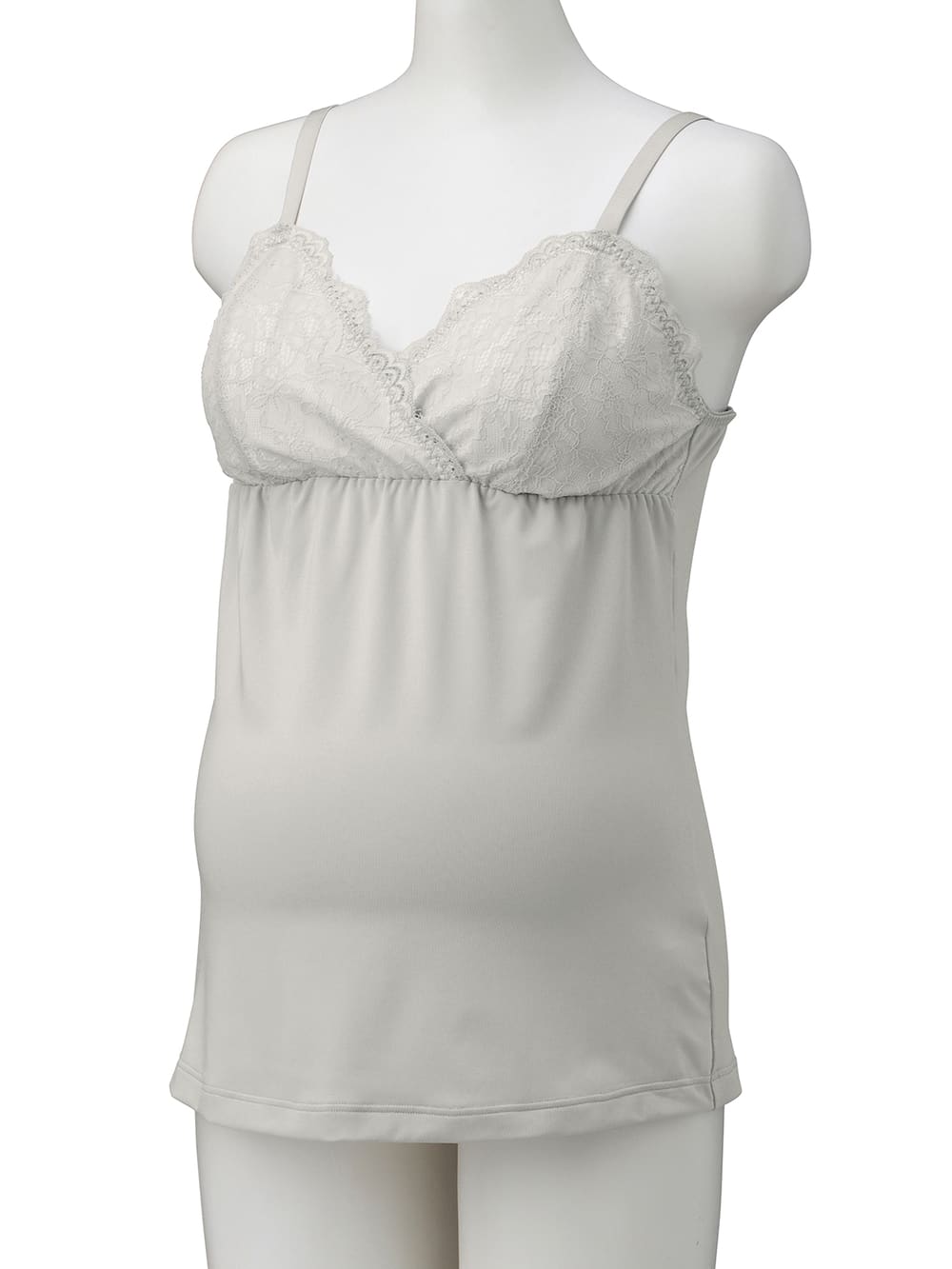 マタニティ 授乳 キャミソール|マタニティ　授乳　パッド付レーシィキャミソール【出産後も長く使える】