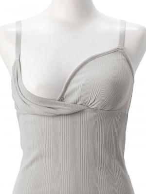 マタニティ 授乳 キャミソール|抗菌・防臭加工・ランダムリブ 授乳キャミ【出産後も長く使える】