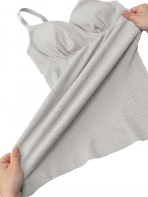 マタニティ 授乳 キャミソール|抗菌・防臭加工・ランダムリブ 授乳キャミ【出産後も長く使える】