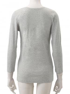 マタニティ 授乳 キャミソール|犬印本舗 授乳インナー（８分袖） オーガニックコットン素材【出産後も長く使える】