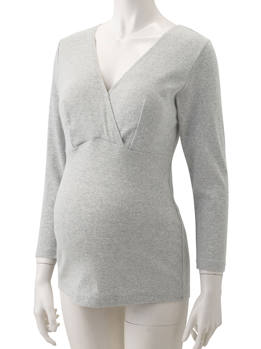 マタニティ 授乳 キャミソール|犬印本舗 授乳インナー（８分袖） オーガニックコットン素材【出産後も長く使える】