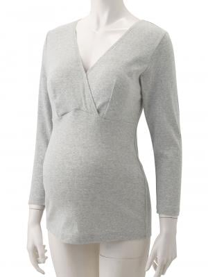 マタニティ 授乳 キャミソール|犬印本舗 授乳インナー（８分袖） オーガニックコットン素材【出産後も長く使える】