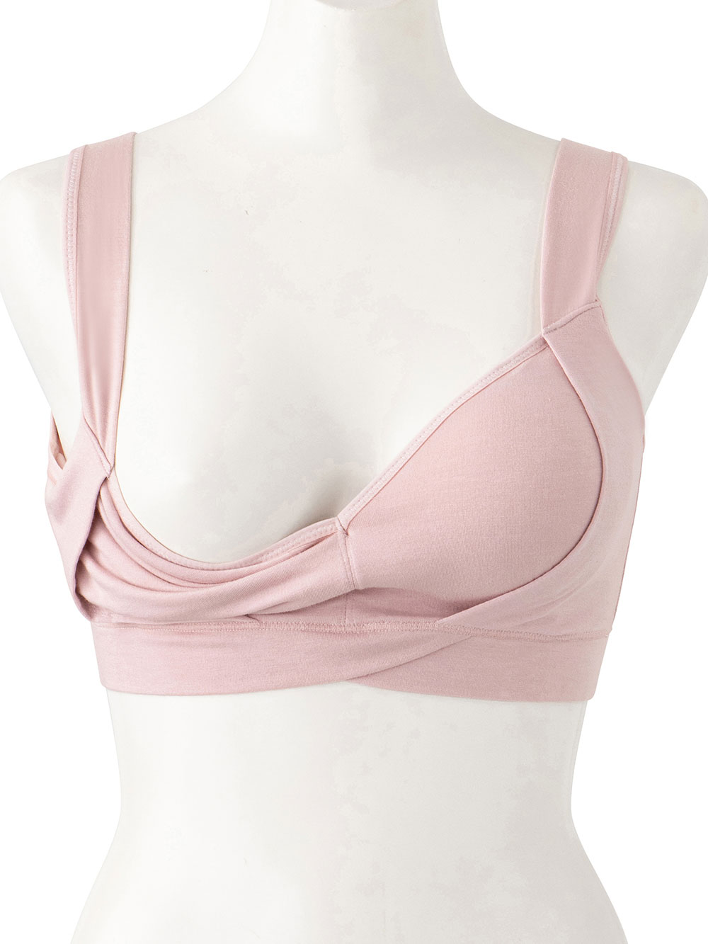 マタニティブラジャー 授乳ブラ 産後 セット割対象品 出産後も長く使える 抗菌防臭 らくちん美ナイトブラ 授乳ブラ 極上綿混モダール マタニティウェア 授乳服通販 エンジェリーベ 公式