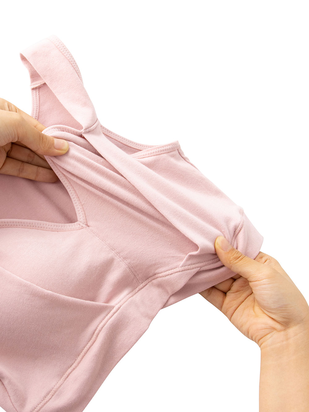 授乳ブラ・マタニティブラ(マタニティインナー・産後用品)|抗菌防臭 らくちん美ナイトブラ  授乳ブラ 極上綿混モダール【出産後も長く使える】