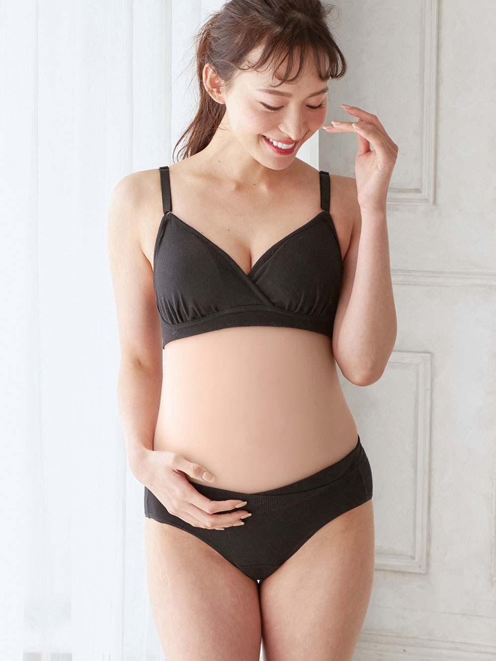 マタニティブラジャー 授乳ブラ 産後 出産後も長く使える 吸水パッド付き 授乳ブラ マタニティブラ マタニティウェア 授乳服通販 エンジェリーベ 公式