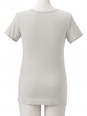 マタニティ 授乳 キャミソール|吸水速乾・接触冷感・UVカット素材二分袖汗取りインナー【出産後も長く使える】