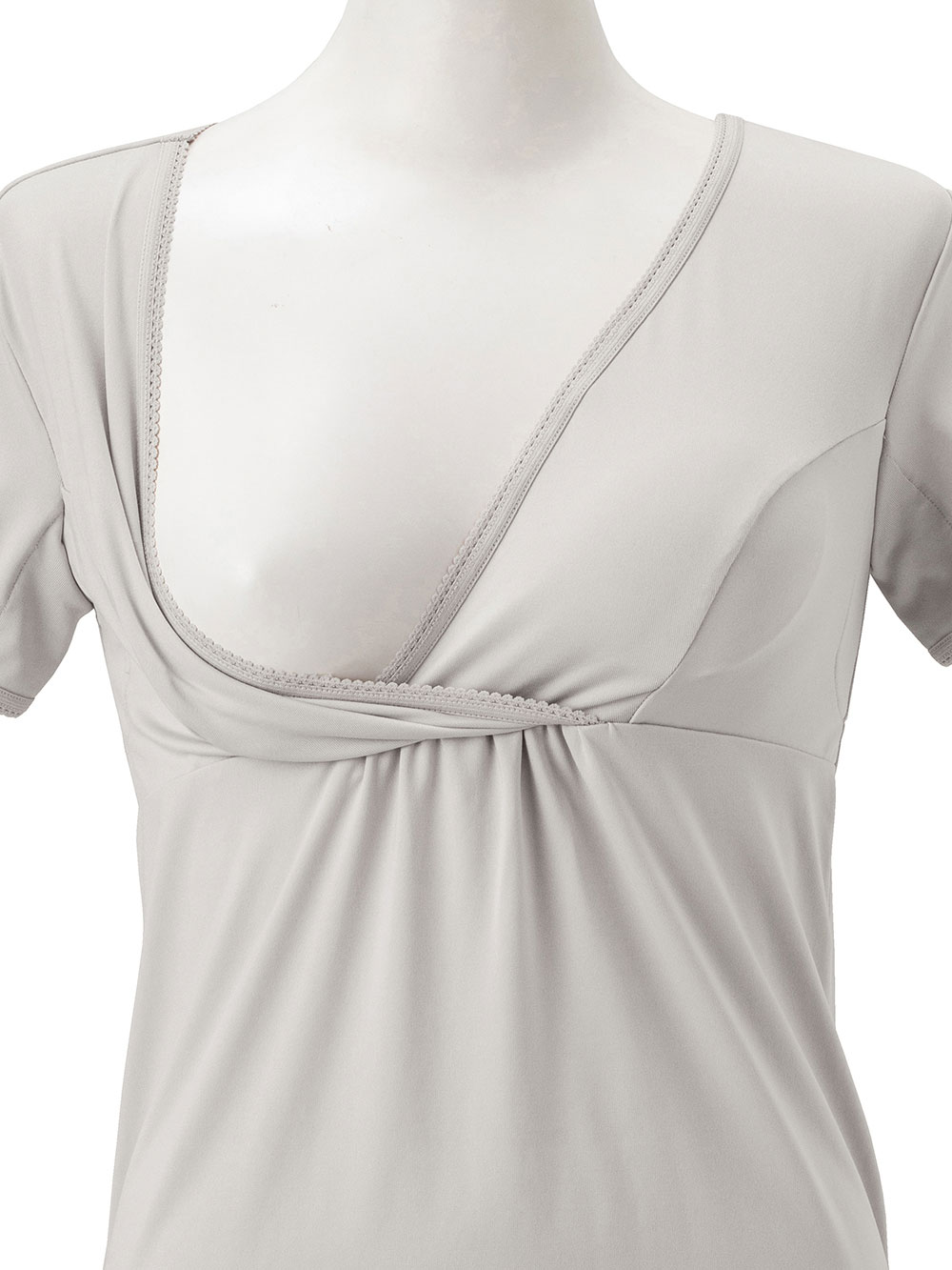 マタニティ 授乳 キャミソール|吸水速乾・接触冷感・UVカット素材二分袖汗取りインナー【出産後も長く使える】