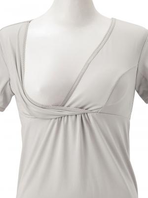 マタニティ 授乳 キャミソール|吸水速乾・接触冷感・UVカット素材二分袖汗取りインナー【出産後も長く使える】