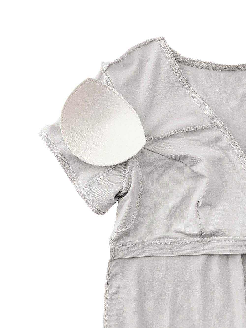 マタニティ 授乳 キャミソール|吸水速乾・接触冷感・UVカット素材二分袖汗取りインナー【出産後も長く使える】