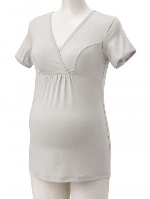 マタニティ 授乳 キャミソール|吸水速乾・接触冷感・UVカット素材二分袖汗取りインナー【出産後も長く使える】