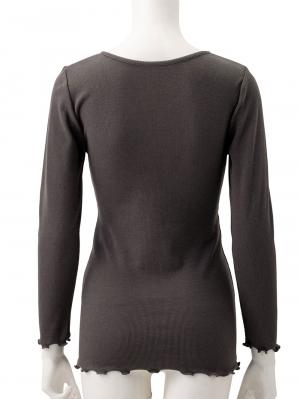 マタニティ 授乳 キャミソール|吸湿発熱加工リブ　カップ付き授乳インナー【出産後も長く使える】