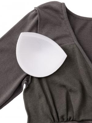 マタニティ 授乳 キャミソール|吸湿発熱加工リブ　カップ付き授乳インナー【出産後も長く使える】