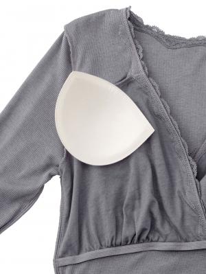 マタニティ 授乳 キャミソール|抗菌防臭　リブレース　カップ付き授乳インナー【出産後も長く使える】