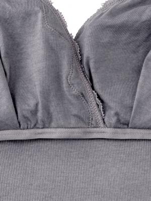 マタニティ 授乳 キャミソール|抗菌防臭　リブレース　カップ付き授乳キャミ【出産後も長く使える】