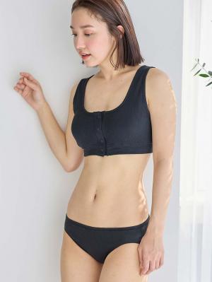 マタニティ ショーツ|犬印本舗 【オーガニックコットン】浅ばき産前産後ショーツ【出産後も長く使える】|ブラック