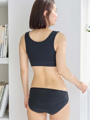 マタニティ ショーツ|犬印本舗 【オーガニックコットン】浅ばき産前産後ショーツ【出産後も長く使える】|ブラック