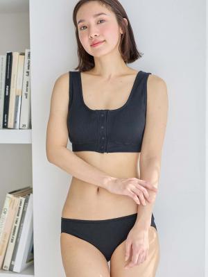 マタニティ ショーツ|犬印本舗 【オーガニックコットン】浅ばき産前産後ショーツ【出産後も長く使える】|ブラック