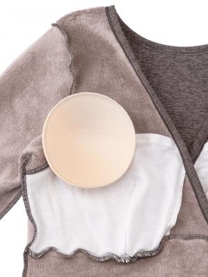 マタニティ 授乳 キャミソール|犬印本舗 毛布みたいにあたたかい カップ付き裏起毛授乳インナー(8分袖)【出産後も長く使える】