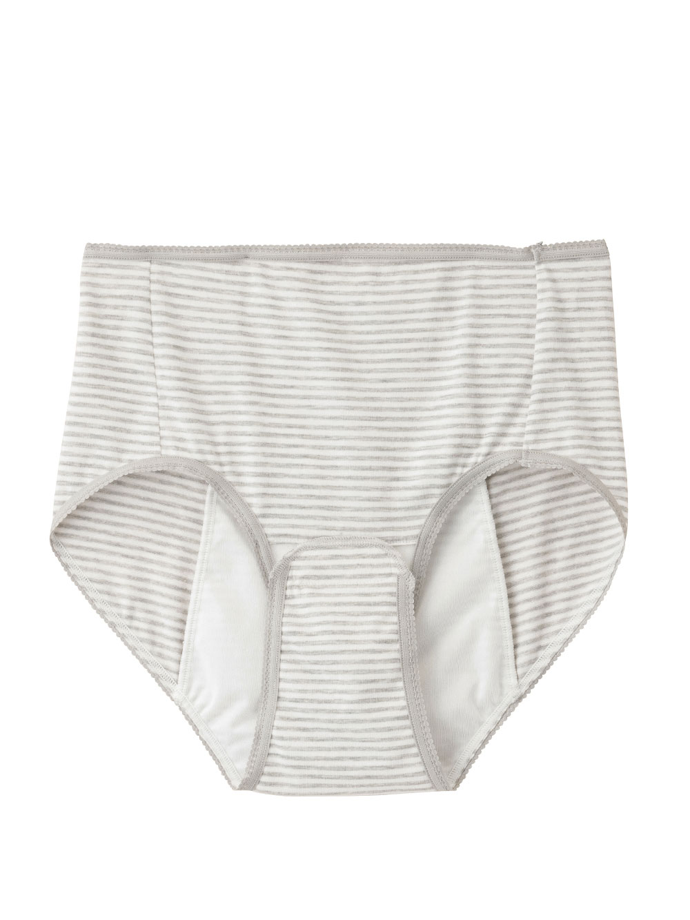 産褥ショーツ|出産準備5点セット(授乳ブラ2枚+産褥ショーツ3枚) 入院準備|杢グレー・杢グレーボーダー