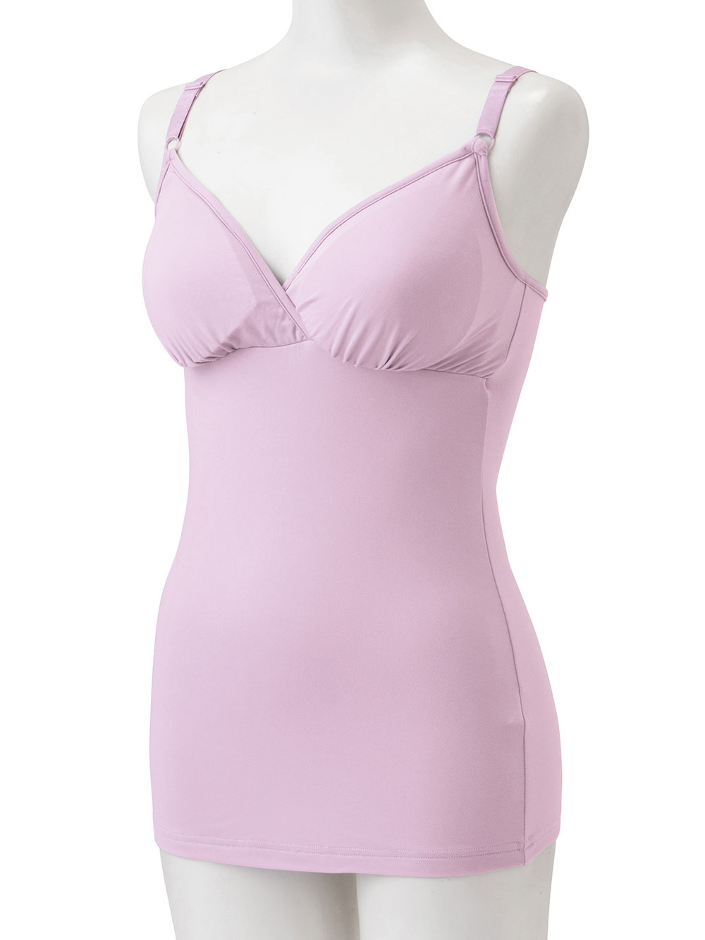 マタニティ 授乳 キャミソール|消臭カフェファイバー授乳キャミ【出産後も長く使える】