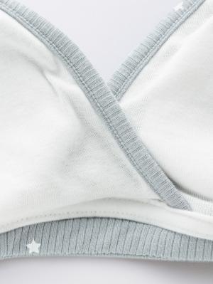 授乳ブラ・マタニティブラ（マタニティインナー・産後用品）|リブ星柄授乳ブラ ｜ マタニティ・授乳ブラ