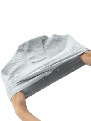 マタニティ ショーツ|リブ星柄産前産後ショーツ【出産後も長く使える】