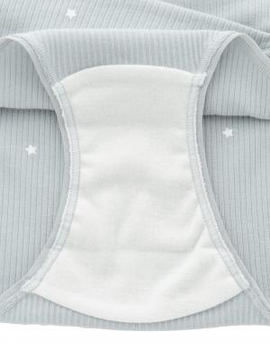 マタニティ ショーツ|リブ星柄産前産後ショーツ【出産後も長く使える】