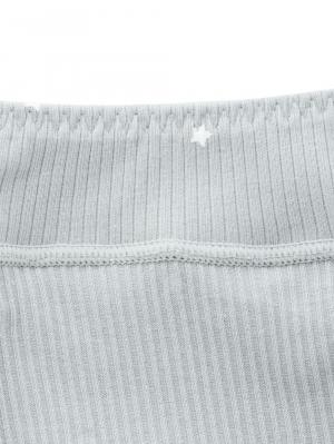 マタニティ ショーツ|リブ星柄産前産後ショーツ【出産後も長く使える】