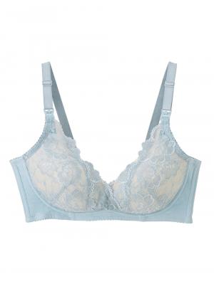 授乳ブラ・マタニティブラ(マタニティインナー・産後用品)|【LDK Baby 1位】助産院監修 ママふわ授乳ブラ 垂れ防止 フィットグミ ノンワイヤー | マタニティ・授乳ブラ|ブルーレース
