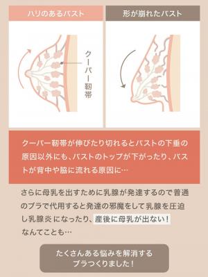 授乳ブラ・マタニティブラ(マタニティインナー・産後用品)|【LDK Baby 1位】助産院監修 ママふわ授乳ブラ 垂れ防止 フィットグミ ノンワイヤー | マタニティ・授乳ブラ