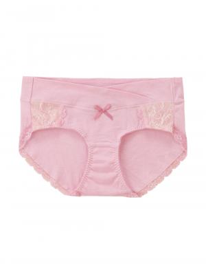 マタニティ ショーツ|助産院監修　ママとつくった産前産後使えるローライズマタニティショーツ|ピンクレース