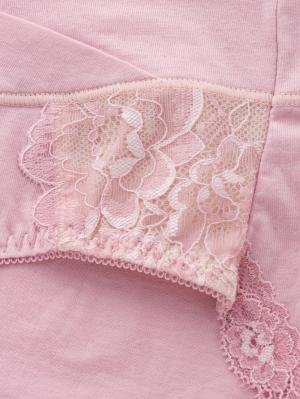 マタニティ ショーツ|助産院監修　ママとつくった産前産後使えるローライズマタニティショーツ|ピンクレース