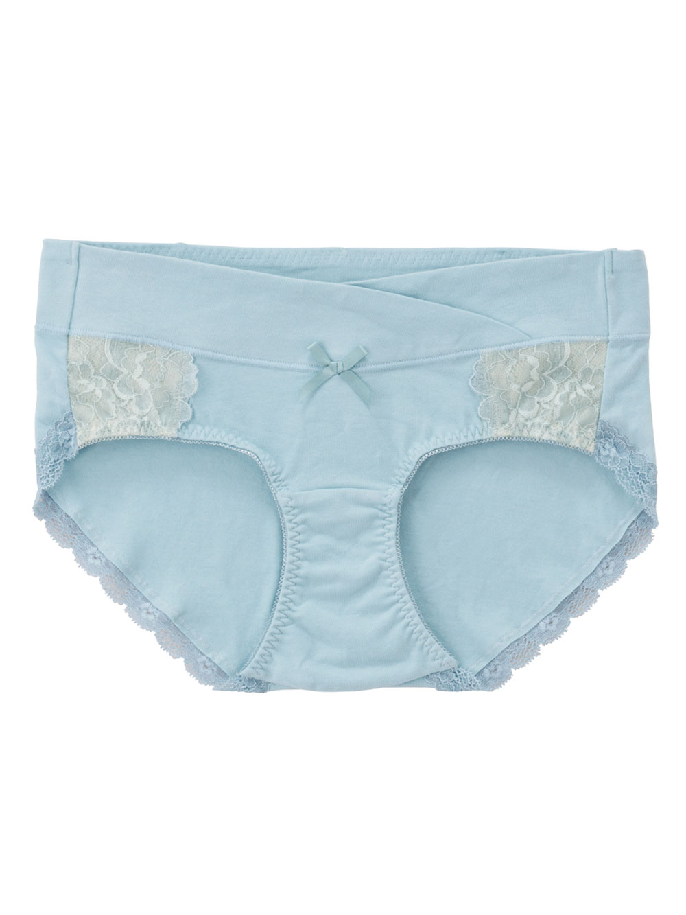 マタニティ ショーツ|助産院監修　ママとつくった産前産後使えるローライズマタニティショーツ|ブルーレース