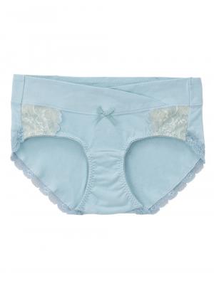 マタニティ ショーツ|助産院監修　ママとつくった産前産後使えるローライズマタニティショーツ|ブルーレース